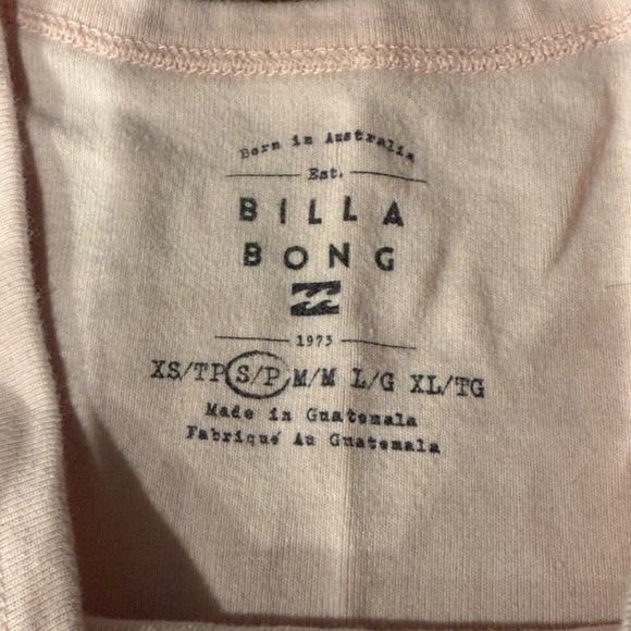 Billabong Cropped Pink Graphic Tank Top - Picture 2 of 3